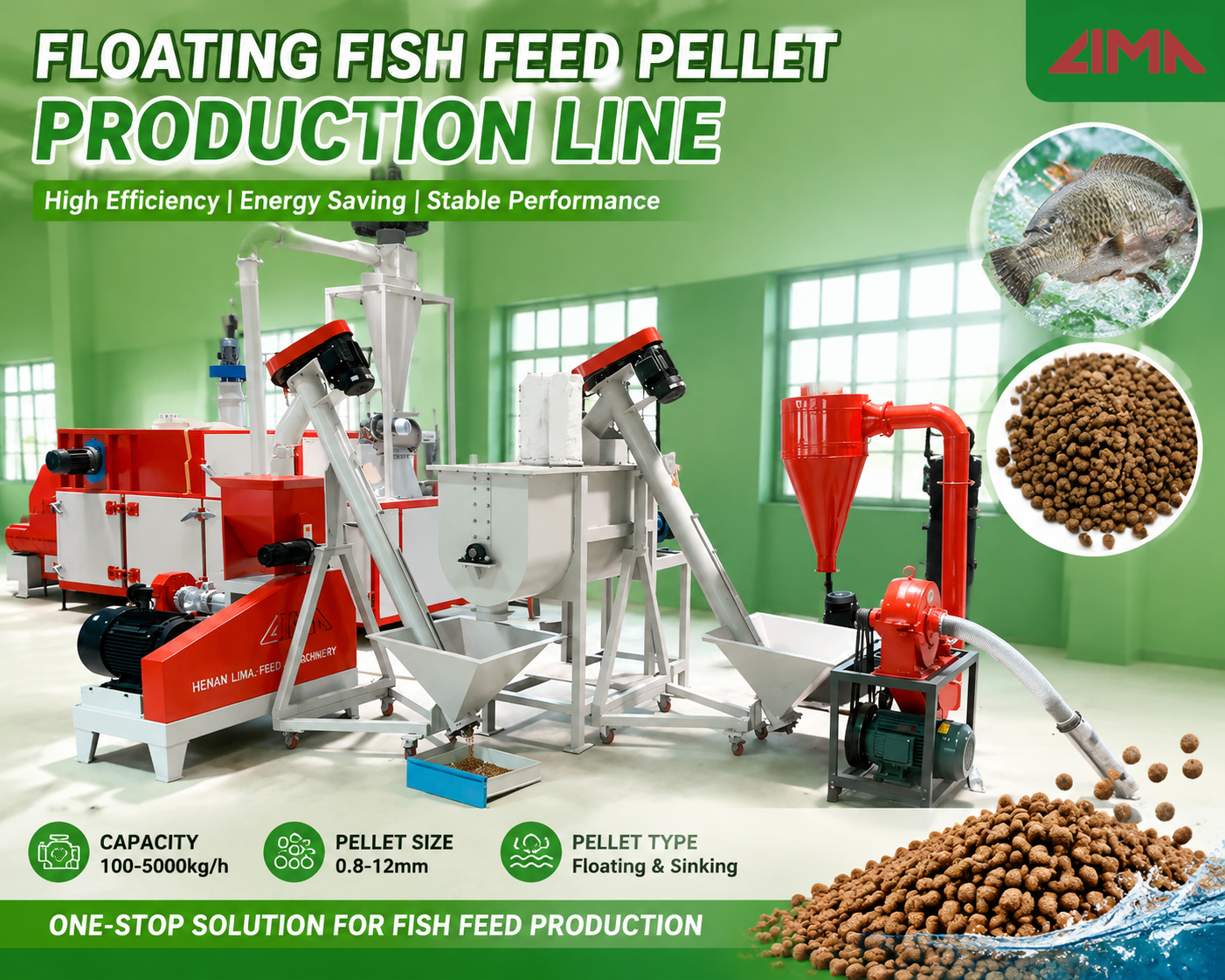 fish feeed pellet making plant
