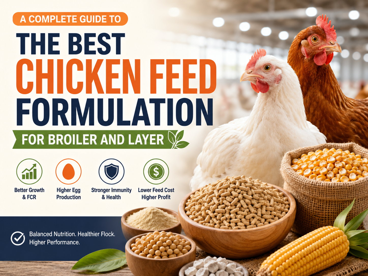A Complete Guide to the Best Feed Formulas for Broilers and Laying Hens