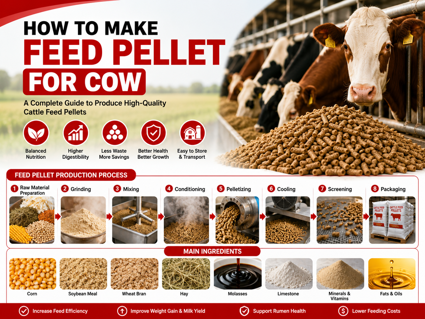 How To Make Feed Pellet For Cow