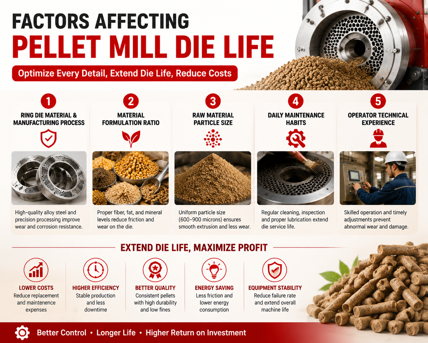 Factors Affecting Pellet Mill Die Life