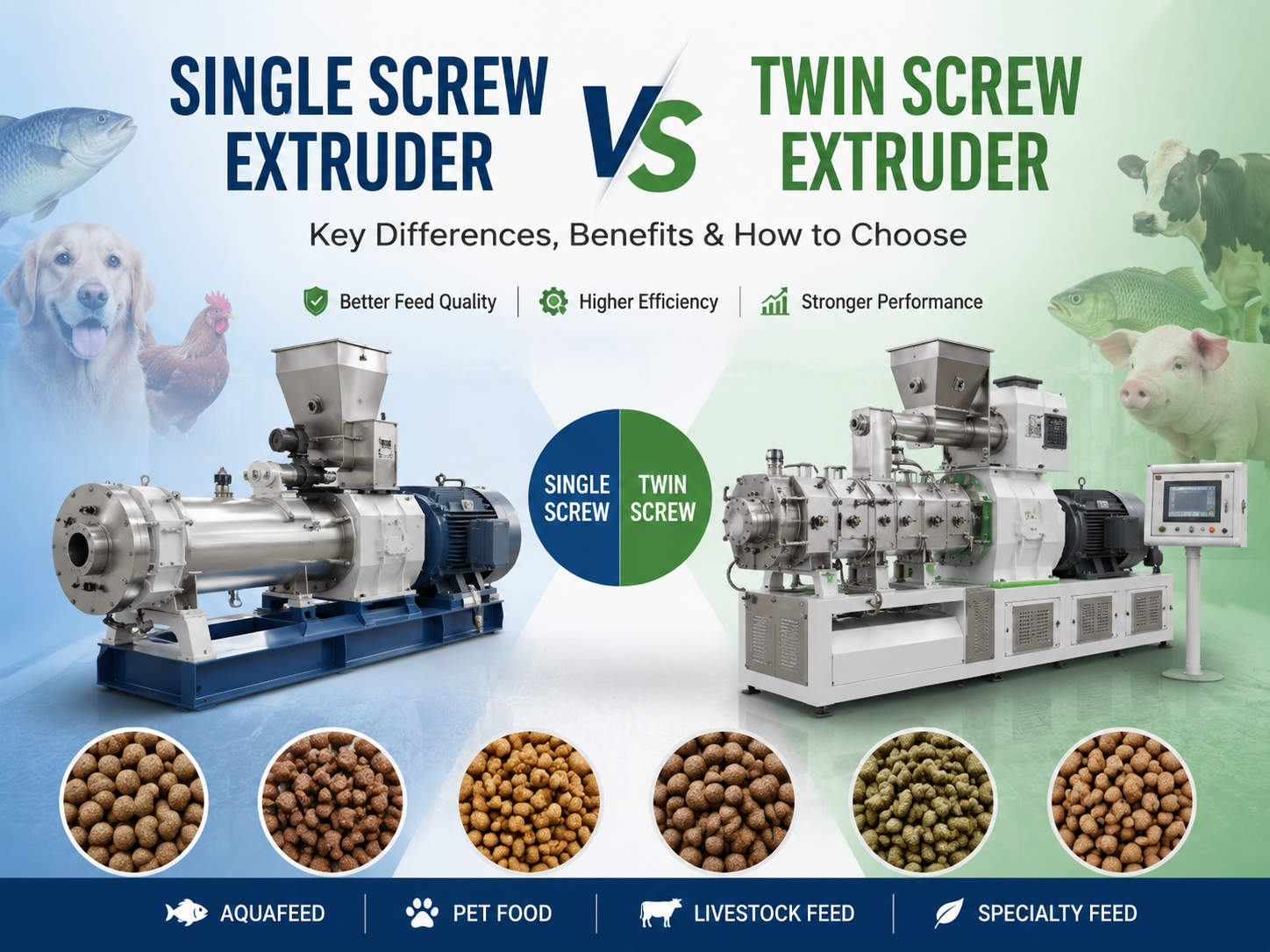 Single Screw Extruder vs Twin Screw Extruder