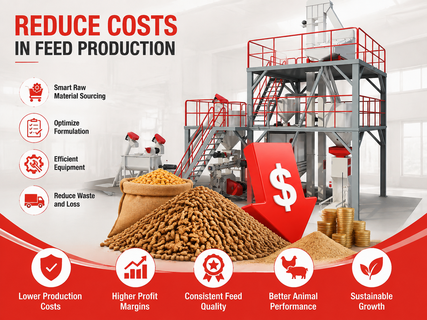 How to reduce feed production costs?